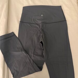 lululemon athletica Dark Gray cropped Leggings